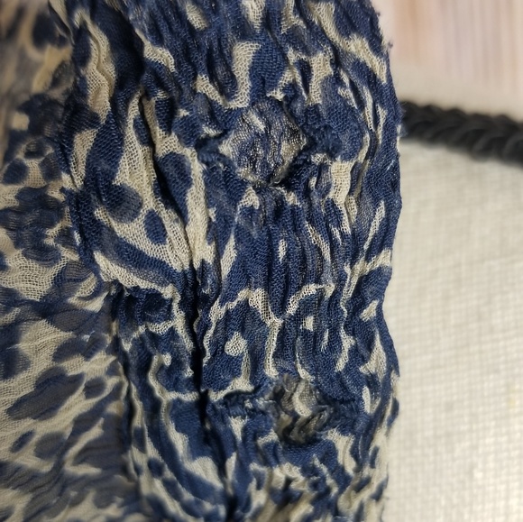 Lucky Brand/John Robshaw | Sheer Boho style blouse - Picture 5 of 8